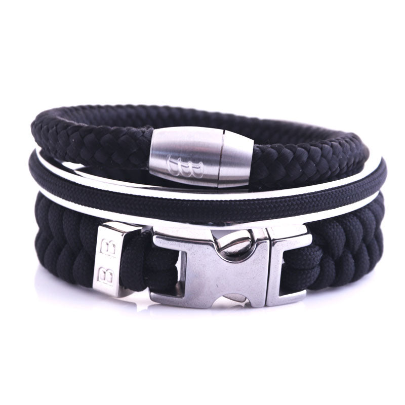 Bad-Ass Bracelets | Gift Set Black & Silver