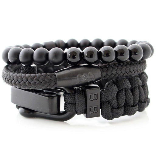 Bad-Ass Bracelets | Gift Set All Black - Bad-Ass Bracelets