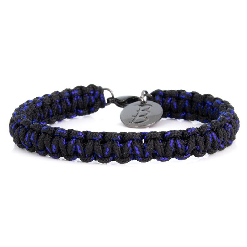 Mini Cord | Traditional Black & Blue - Bad-Ass Bracelets