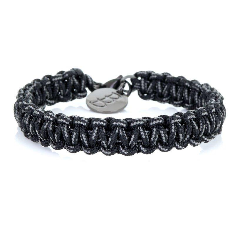 Mini Cord | Traditional Black & Grey - Bad-Ass Bracelets