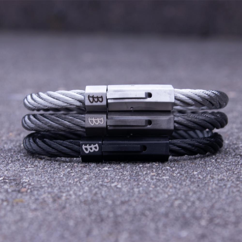 Steel | Black - Bad-Ass Bracelets