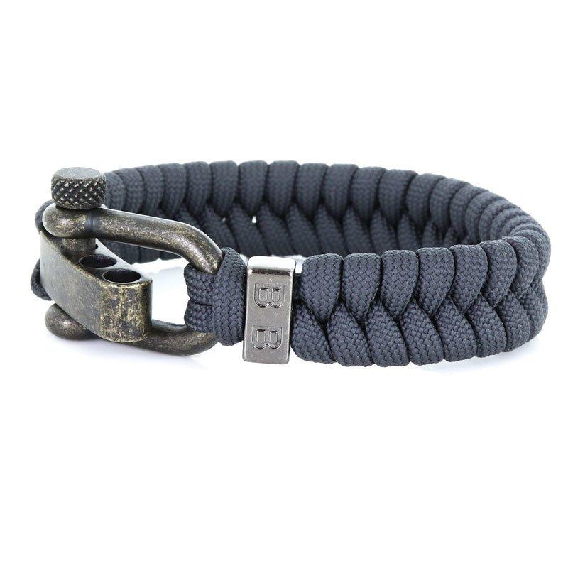 Steel & Cord | Essential Anthracite - Bad-Ass Bracelets
