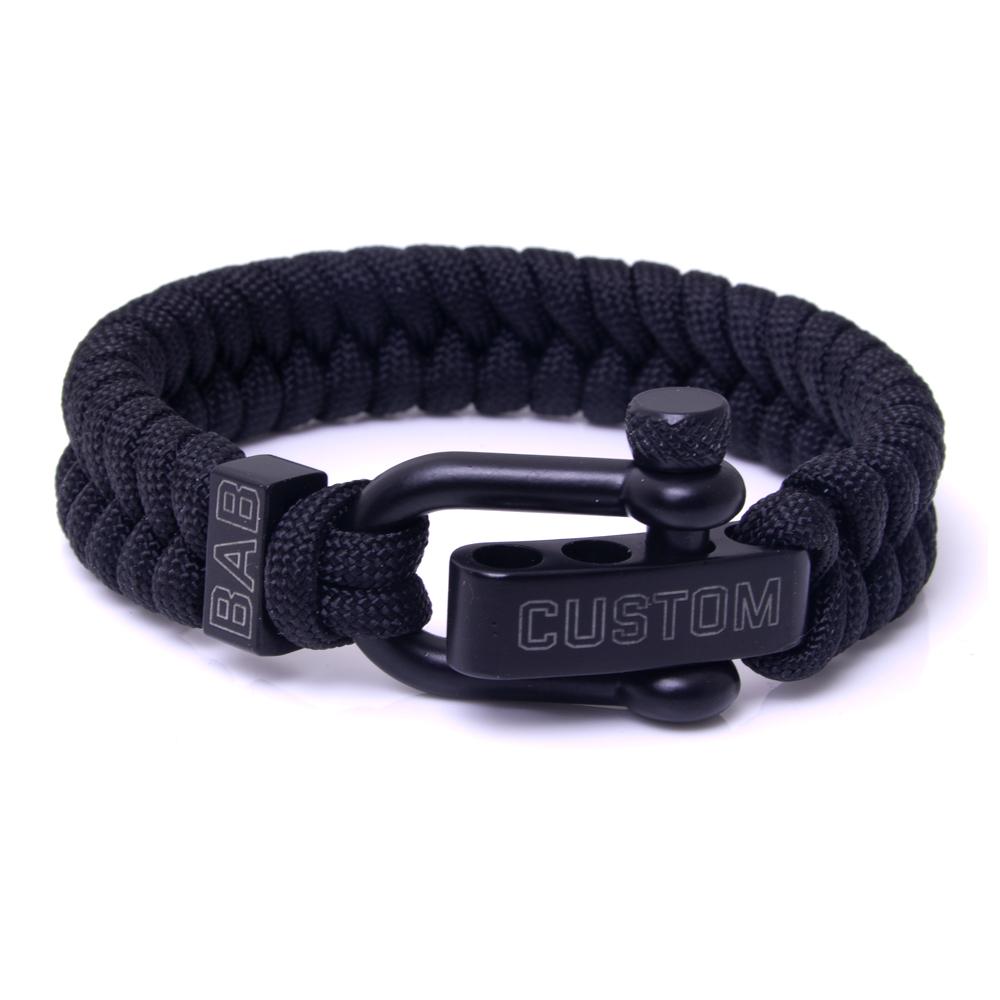 Steel & Cord | Essential Black & Grey - Bad-Ass Bracelets