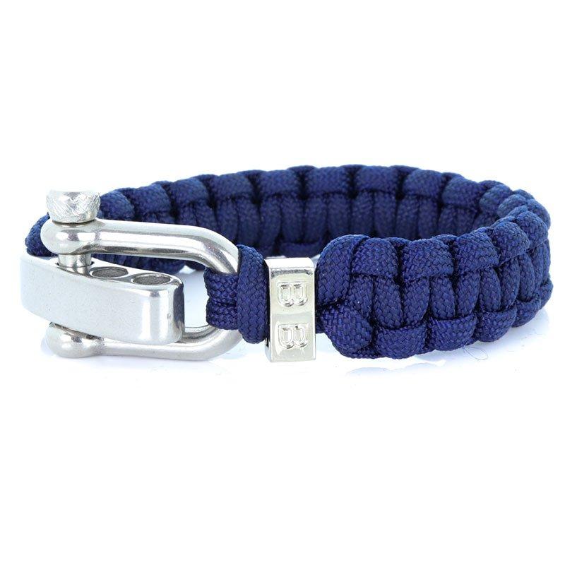 Steel & Cord | Traditional Blue - Bad-Ass Bracelets